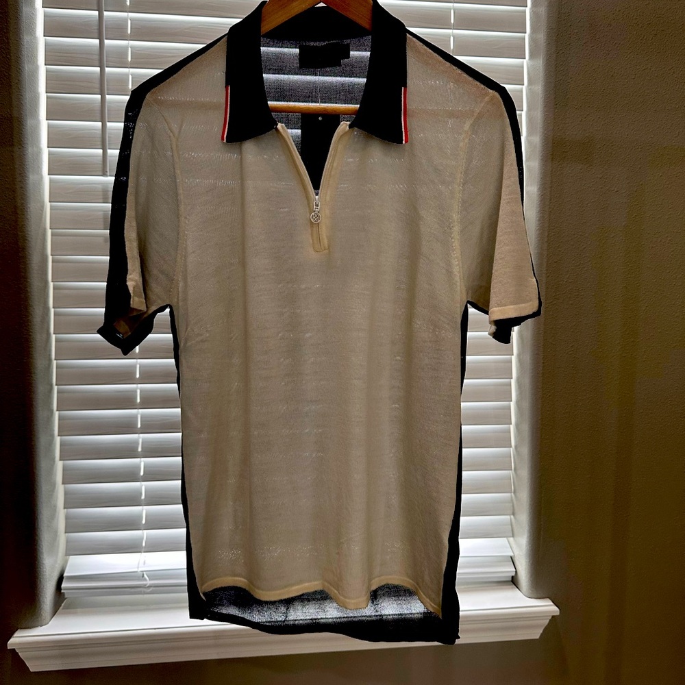 G/Fore two-tone luxury golf polo